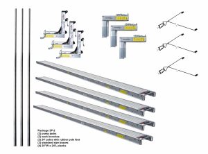 Package 3P-2 with (4) 20″W x 24’L Planks — for 24’H x 48’L projects