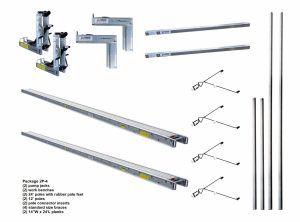 Package 2P-4 with (2) 14″W x 24’L Planks — for 36’H x 24’L projects